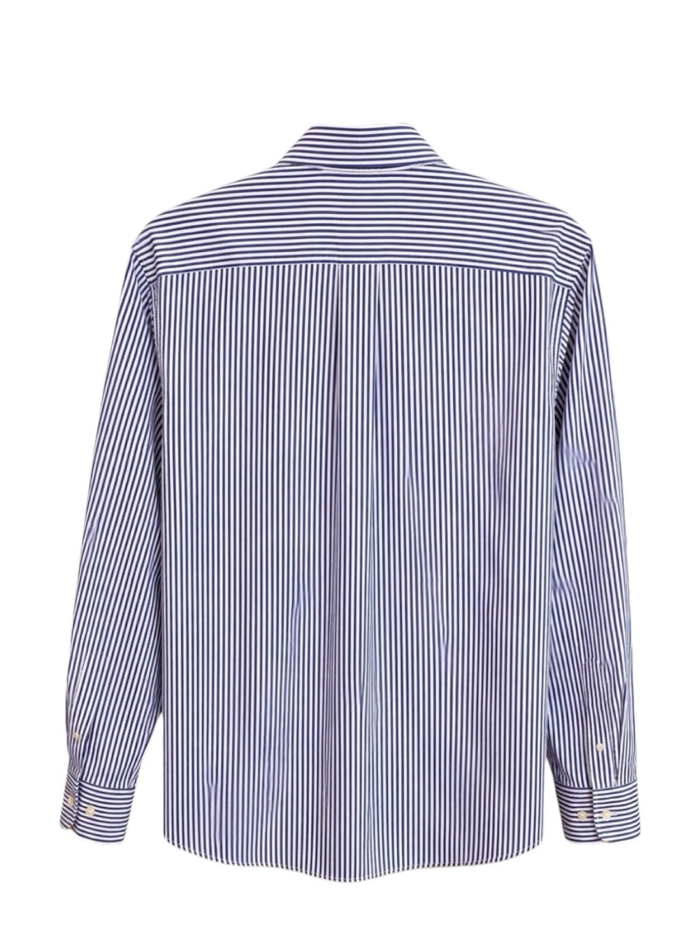 Polo Ralph Lauren Black Label Size M Blue/White Pinstripe Button Down Shirt - Picture 4 of 8